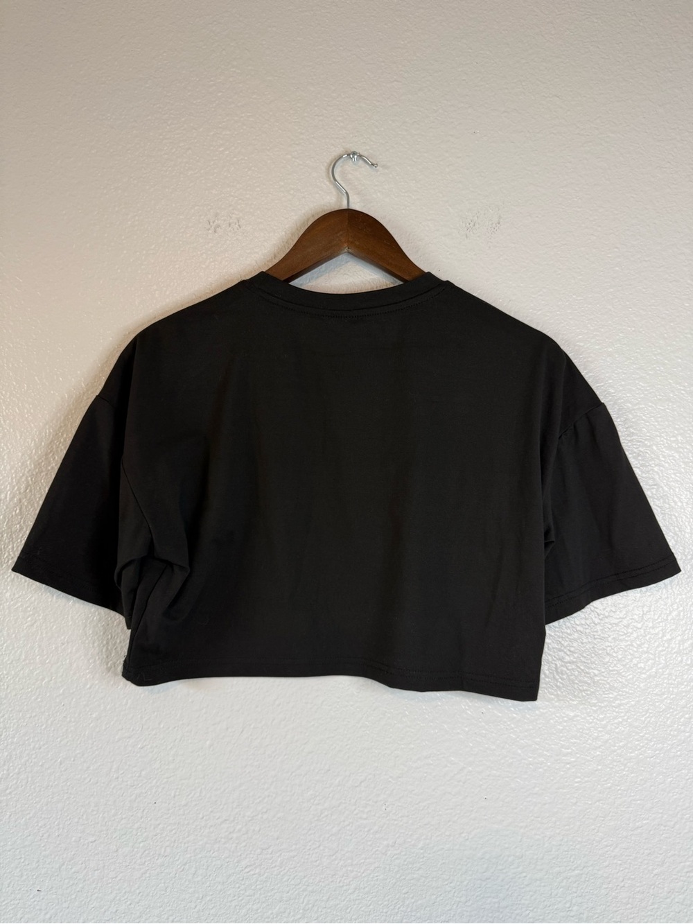 But Did You Die Black Cropped Graphic Tee Size Small Edgy Funny - Picture 2 of 6